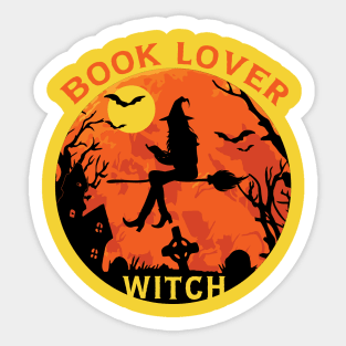 Book Lover Witch Sticker